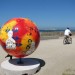 Nancy's globe in San Francisco's Chrissy Field Promenade from August through October, 2008. thumbnail