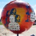 Nancy's globe in San Francisco's Chrissy Field Promenade from August through October, 2008. thumbnail