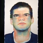 Step-daughter snuck out while grounded. (From mug-shot taken after he shot step-daughter and her friend.)