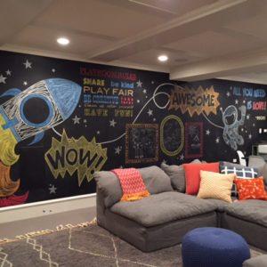 Custom Chalk Mural for 2 to 5 Designs