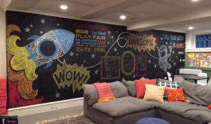 Custom Chalk Mural for 2 to 5 Designs