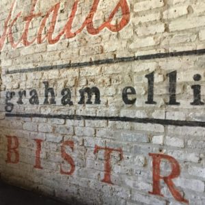 Details of Custom Hand-Painted Ghost Mural for Graham Elliot Bistro