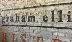 Details of Custom Hand-Painted Ghost Mural for Graham Elliot Bistro