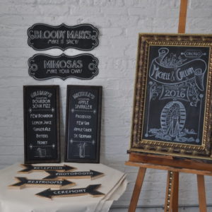 Michele and Gillian Wedding Chalkboards