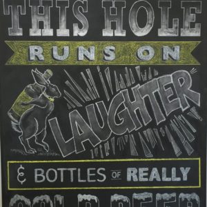 Rabbit Hole Custom Chalkboard