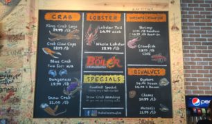 The Boiler Custom Chalkboard Menu