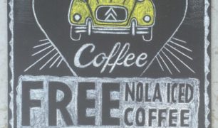 French Truck Coffee Chalkboard