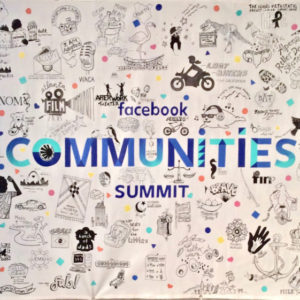 Facebook Communities Summit with images of each "community"
