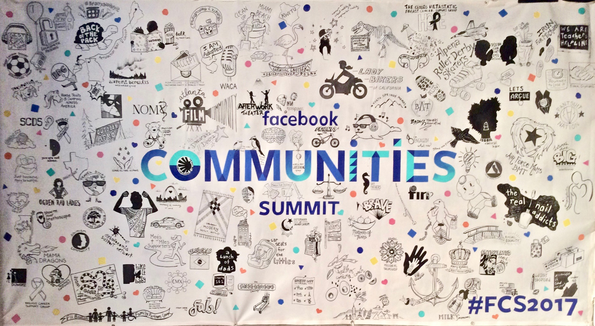 Facebook Communities Summit with images of each 