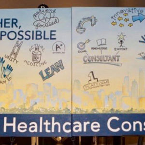 Roch Healthcare Consulting Live Art Piece