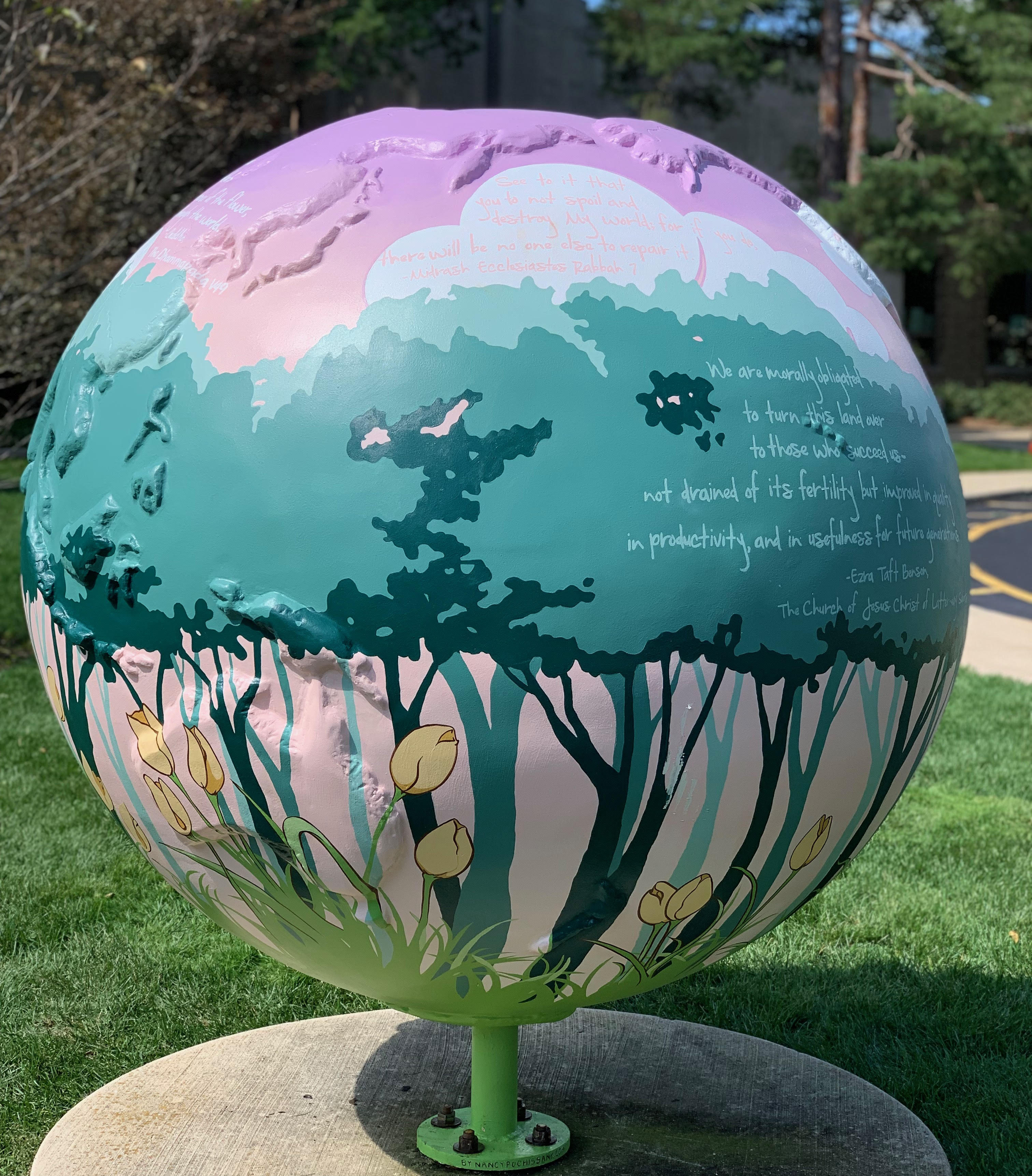 Spirit of Stewardship Cool Globe installed at Am Shalom